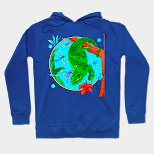 chameleon house dragonflies Hoodie